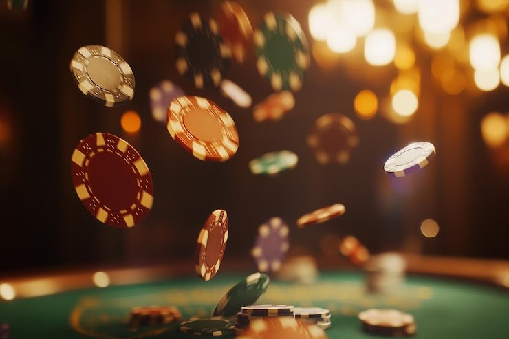 Layar permainan Casino Hold'em di aon338 menampilkan kartu hole, kartu komunal, dan kontrol taruhan dealer langsung
